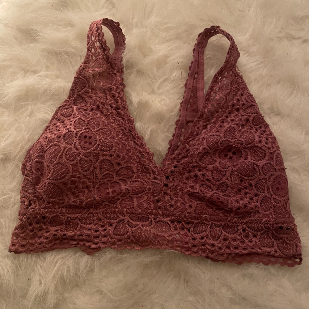 pink bralette